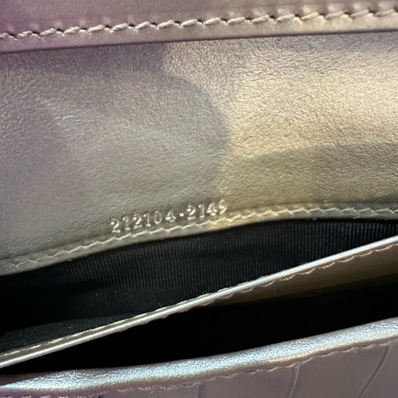 Gucci Imprim Silver Wallet with box Authentic - Picture 10 of 11